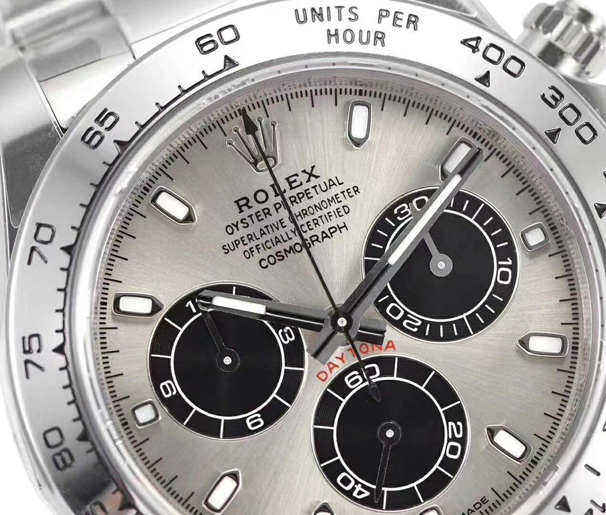 Daytona 116509 Steel and Black Dial in White Gold
